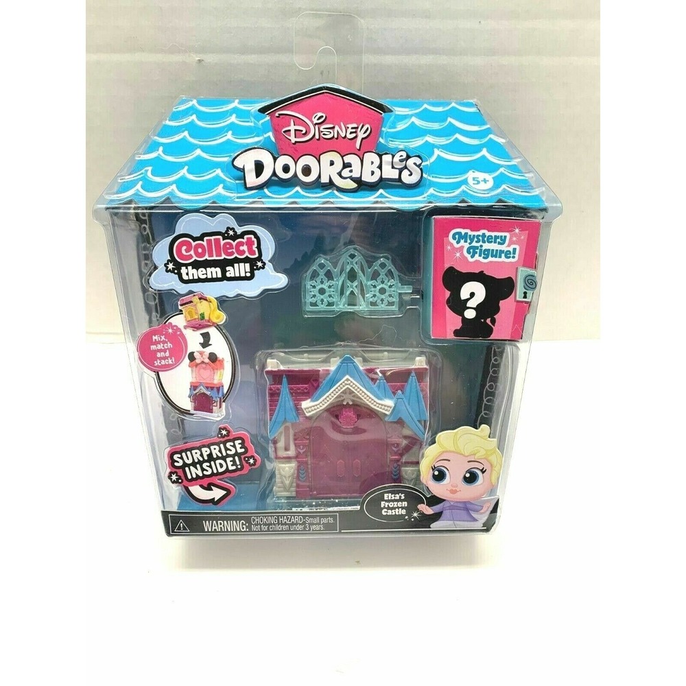 NEW Disney Doorables Mini Playset Elsa's Frozen Castle CUTE Mini Playset Olaf!